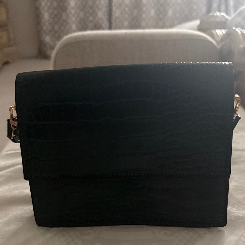 Only Emerald Croc-Pattern Mini Bag - Picture 5 of 7
